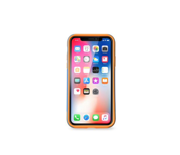 Etui Sporty Case do iPhone X niebieskiesko-pomarańczowe - 1388453 - zdjęcie 3